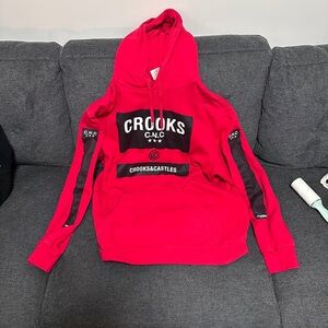 Crooks & Castles Bold Red Hoodie